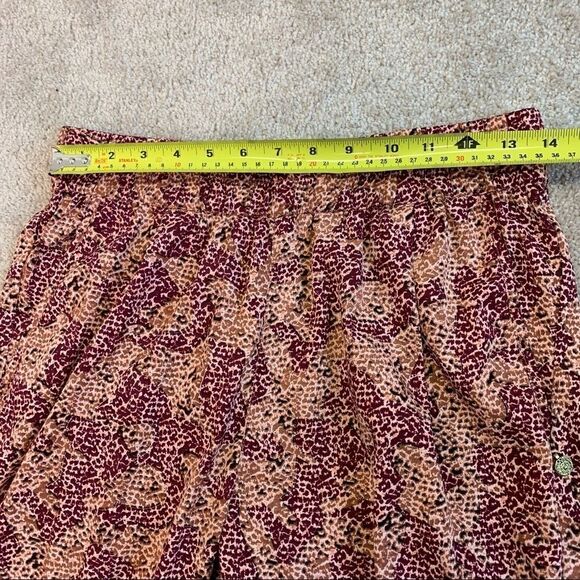 Scotch & Soda Maison Scotch burgundy tan brown animal print joggers pants Sz 8 - Picture 12 of 16